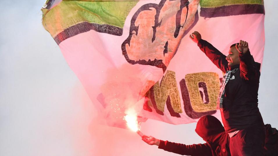 St Etienne football fans